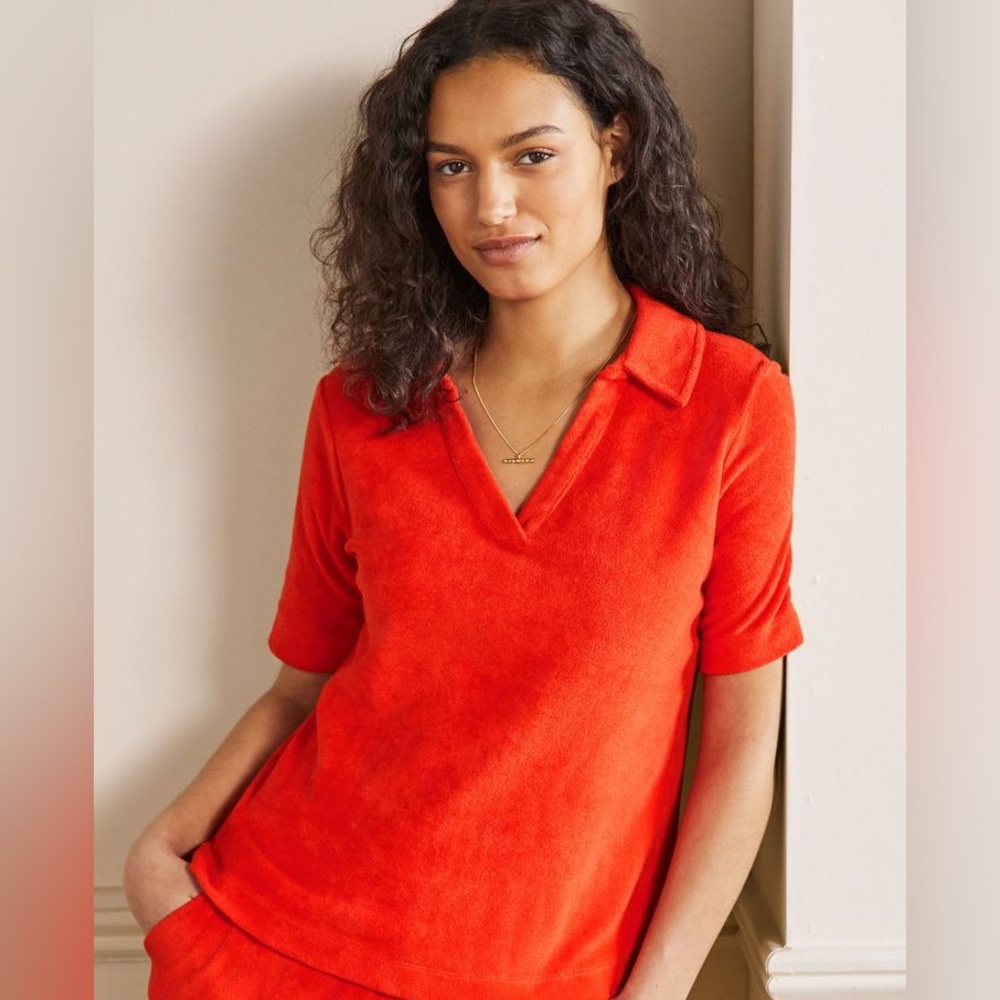 Boden Erica Towelling shirt and short set